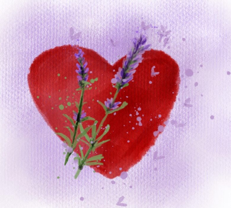 Praktisches, Selbsthilfe, Was tun bei…, Aromatherapie, Wickel und Auflagen, Naturheilkunde Lavendel-Herz-Auflage