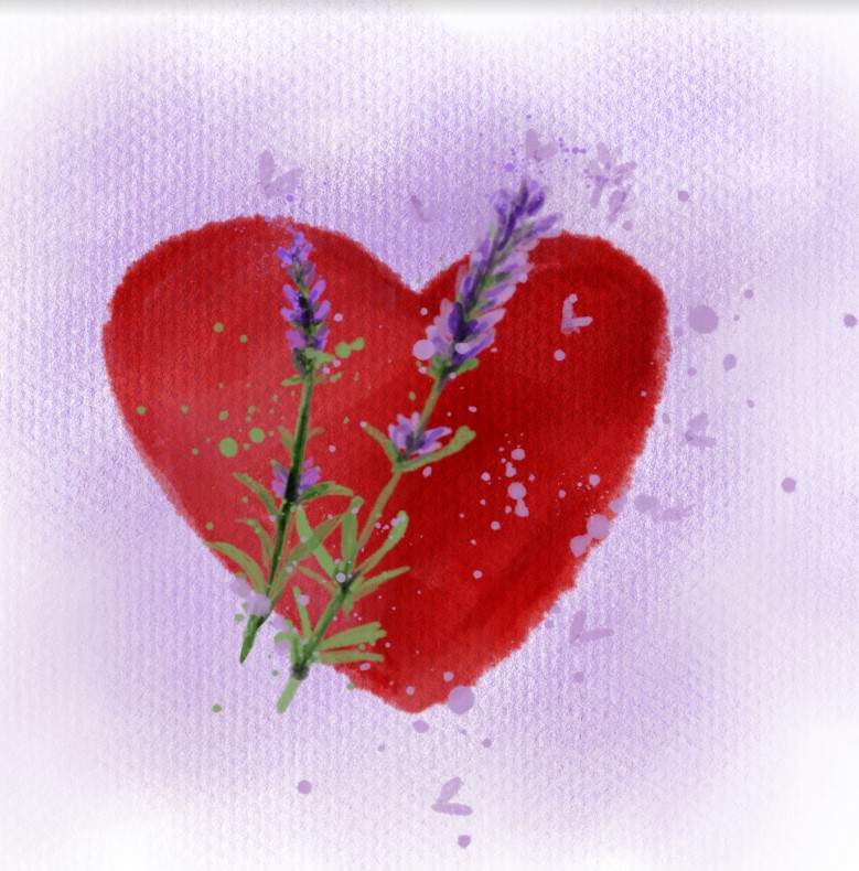 Praktisches, Selbsthilfe, Was tun bei…, Aromatherapie, Wickel und Auflagen, Naturheilkunde Lavendel-Herz-Auflage